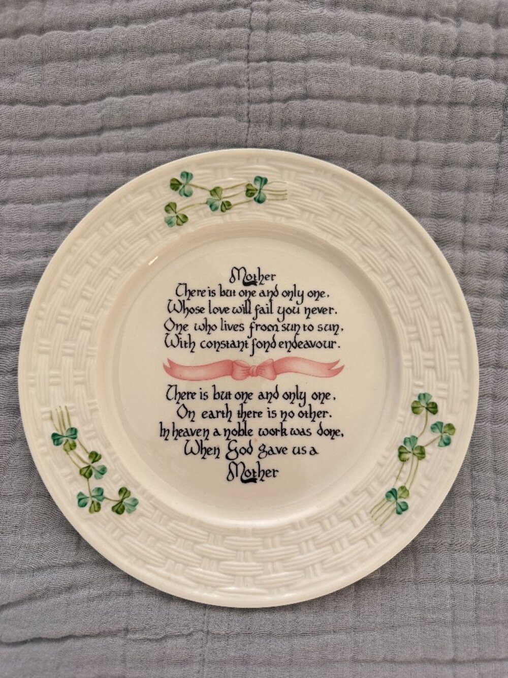 Belleek Mother's Day Blessing Plate